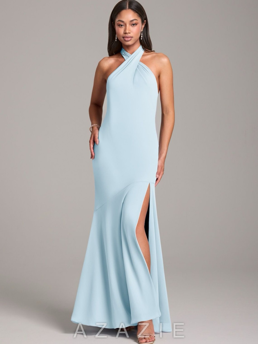Azazie Lorena in Sky Blue